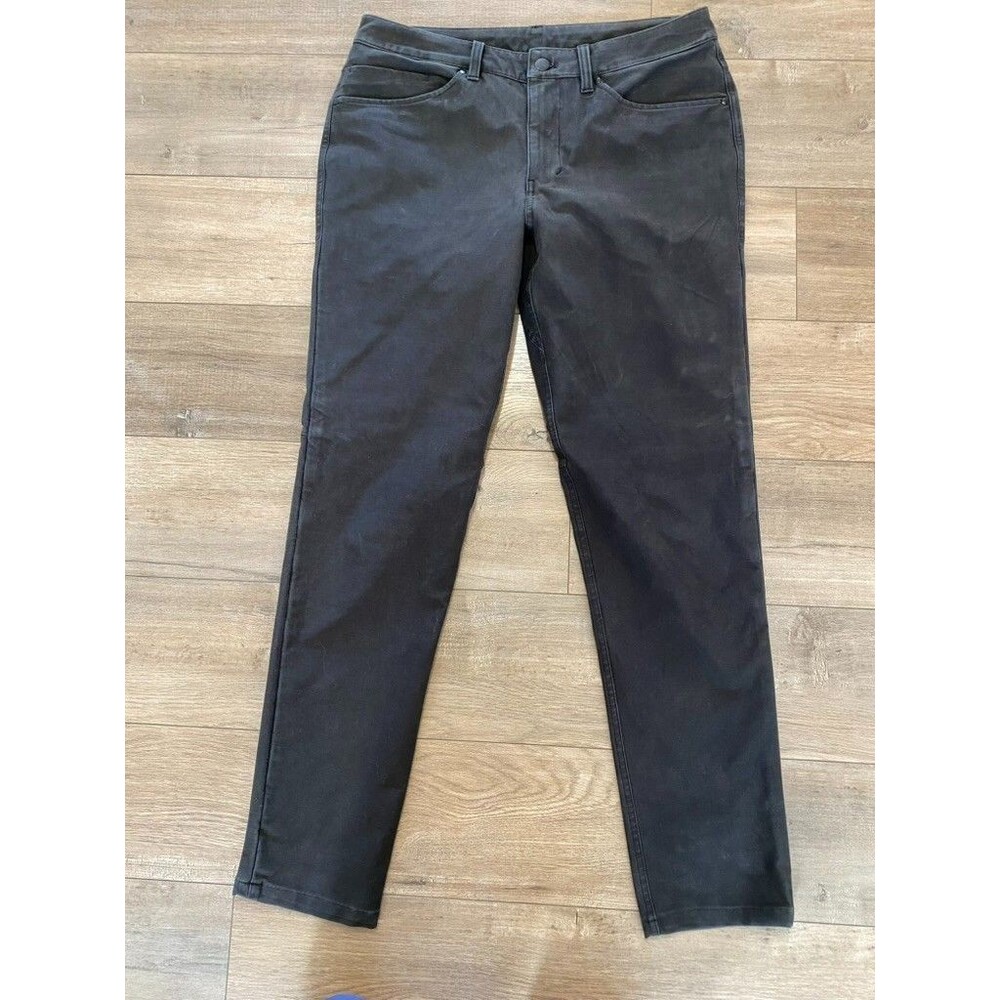Lululemon Tech Canvas ABC Mens 32X32 Slim Stretch Charcoal Gray LM5983S Pants